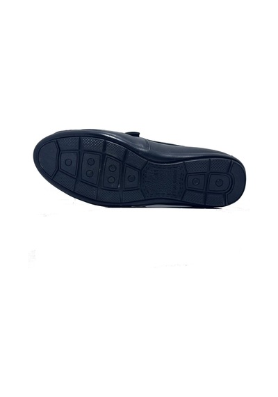 Golden Shoes Siyah Hakiki Deri Günlük Erkek Loafer Ayakkabı Siyah