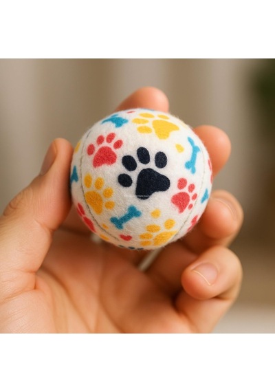 Busstier 3'lü Köpek Oyuncak Top Seti, Yumuşak Kauçuk Tenis Topu, Küçük Ve Orta Irk Köpekler İçin Dayanıklı O
