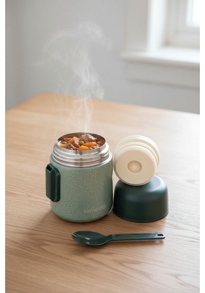 Bernardo Duo Yemek Termosu 500 Ml Yeşil Yeşil