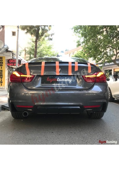 Bmw 4 Serisi F36 İnce Spoiler Abs Plastik Piano Black 420 Spoyler