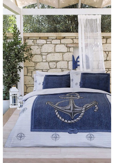 Özdilek Pike Tek Kişilik Pike Takımı Anchor Denim