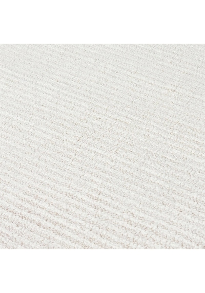 Hoom Rugs Como Nap 01 Latte Viskon & Floş Sık Dokuma Modern Salon Halısı Krem