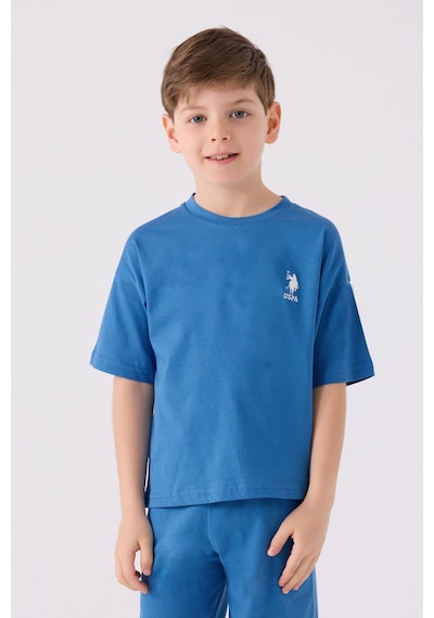 U.S. Polo Assn. Erkek Çocuk Açık Mavi Bermuda Takımı 5274-43653 Açık Mavi