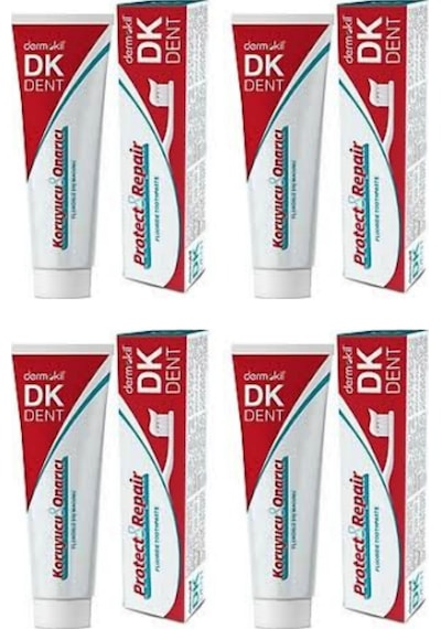 Dermokil Dk Dent Florürlü Koruyucu Onarıcı Diş Macunu 4 x 100 ML