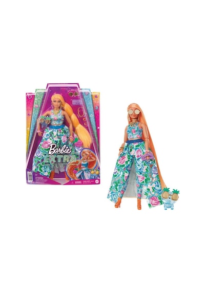 Barbie Extra Fancy Bebek ve Kedi Dostu Yeşil Elbiseli Sarışın HHN14