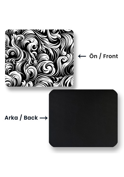 Black And White Abstract Patterns 22x18cm Mp362218 Mini Mousepad