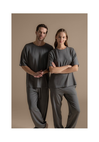 Chakra Dean Pijama Takımı Açık Gri