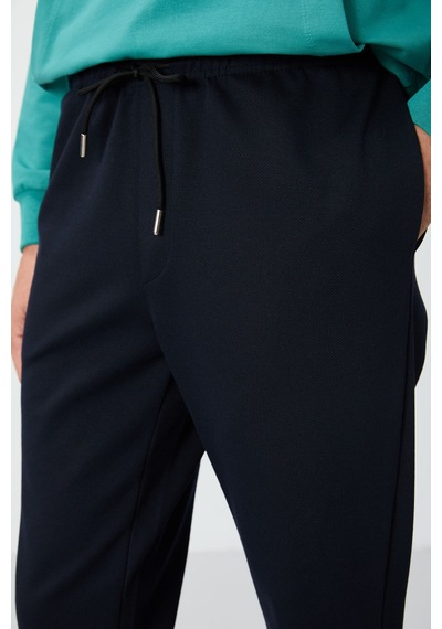 Tommy Life Lacivert Yüzeyi Dokulu Standart Fit Erkek Eşofman Alt - 82156 Lacivert