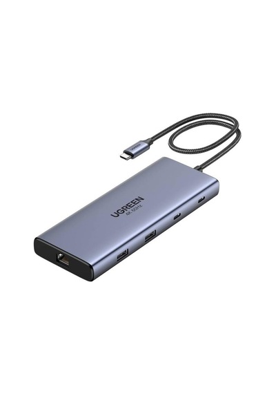 Hub Ugreen 10-en-1 Usb-c 2hdmı 4k60hz 2usb-c3.2 Usb-a3.2 Usb-a3.0 Rj45 Sd Tf Pd100w