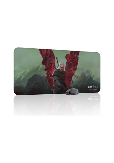 Witcher 3 Kaymaz Dikişli Kauçuk Oyuncu Mousepad V5 - 90x40 Xxl Gaming Mouse Pad Fare Altlığı