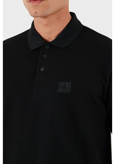 Armani Exchange Erkek Polo Yaka T Shirt Xm001394 Af16262 Uc001 Siyah SIYAH