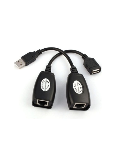 5058 Rj45 Usb Ek Uzatıcı Cat5e 6 Kablosu Ekleme Extension