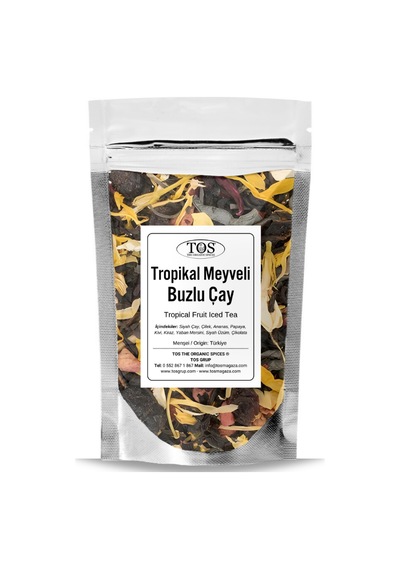 Tropikal Meyveli Buzlu Çay 40 gr (1. Kalite) Tropical Fruit Iced Tea