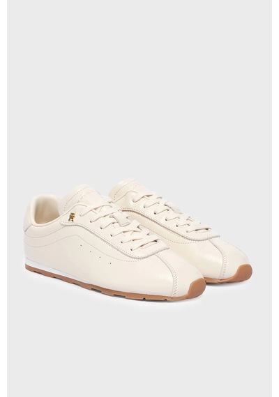 Tommy Hilfiger Deri Sneaker Ayakkabı Kadın Ayakkabı Fw0fw09495 Aeo Bej