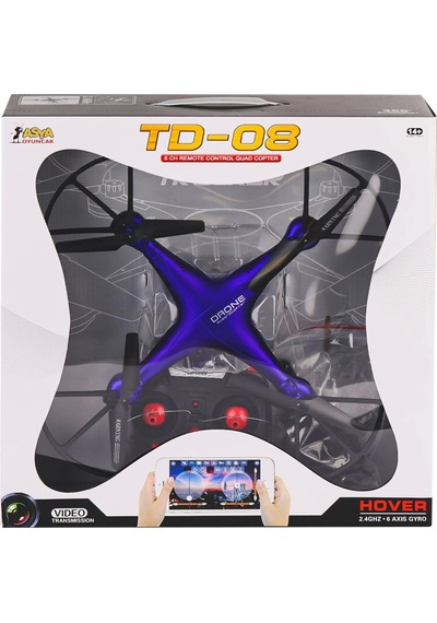 22571-td-08wh Kumandalı 6 Ch Quad Copter Drone -asya Oyuncak