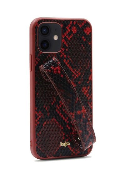 Kajsa Apple Uyumlu iPhone 12 Kılıf Kajsa Glamorous Serisi Snake Handstrap Kapak ZORE-216669