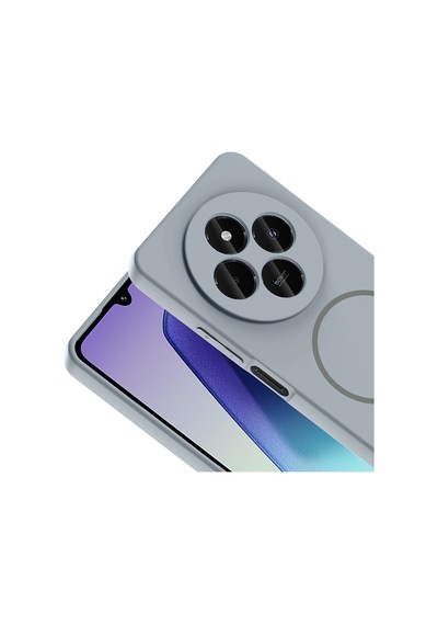 Xiaomi Redmi 14c 4g Kılıf Magsafe Destekli Kamera Korumalı Yumuşak Silikon Pazarplus Turuncu