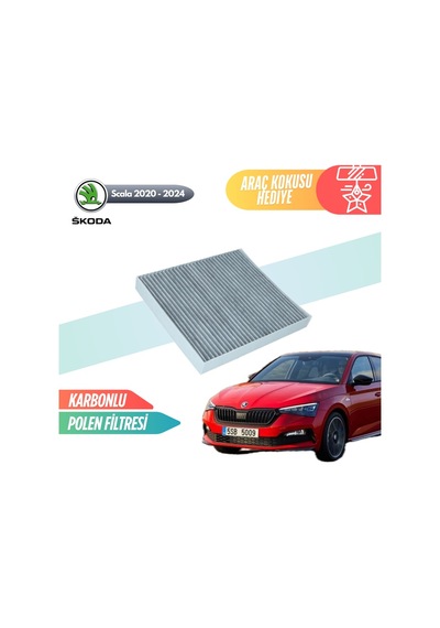 Skoda Scala 2020-2024 Model Karbonlu Polen Klima Filtresi