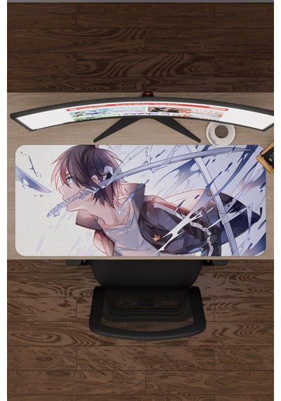 Noragami Kaymaz Dikişli Kauçuk Oyuncu Mousepad V2 - 90x40 Xxl Gaming Mouse Pad Fare Altlığı