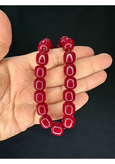 Efe Boy Maskot Şak Şak Tesbih Akrilik Bordo Büyük Boy T-741