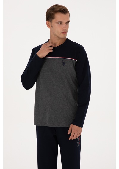 U.s. Polo Assn. Erkek Lacivert Pijama Takım 50318617-vr033 Lacivert