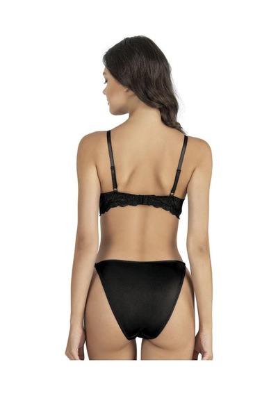 Fabony Bayan Dantelli Soft Kap Sütyen Külot Takımı 4280 Siyah