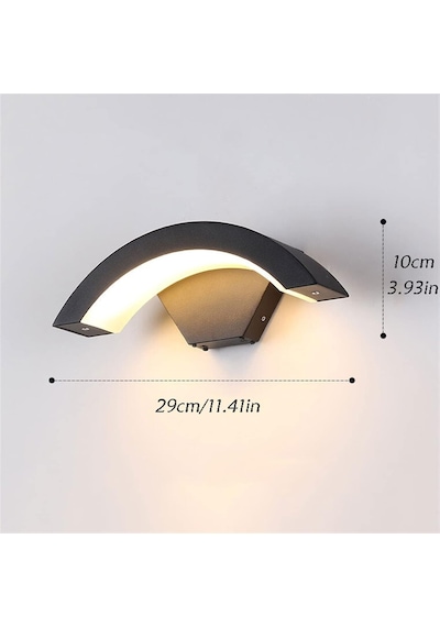 Elektrikle Çalışır 24 Watt İç Ve Dış Mekan Led Duvar Aplik Bahçe Kapı Girişi Armatür 3200k Gün Işığı Gün Işığı - Sarı