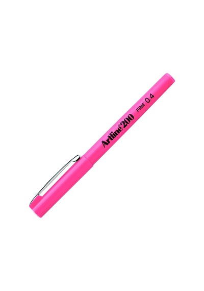 Tilibra 200n Fine Keçe Uçlu Yazı Kalemi Uç:0,4 Mm, Pembe