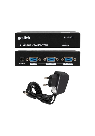 S-link Sl-2502 2 Port Vga Splitter Dağıtıcı