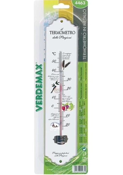 Renkli Metal Termometre 30x6,5 Cm