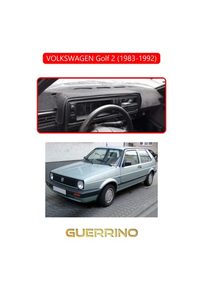 Volkswagen Golf 2 1983-1992 Torpido Koruma Halısı Kırmızı Kenar