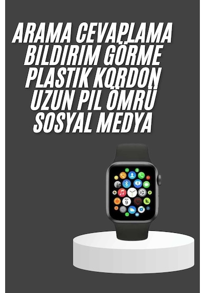 T700 - 409 - Akıllı Saat Çok Fonksiyonlu Uyku Takibi Adımsayar Nabız Ölçer - Muratech - Arama Cevaplayan Dpas26