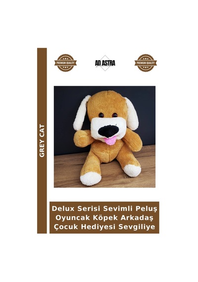 Delux Serisi Sevimli Peluş Oyuncak Köpek Arkadaş Çocuk Hediyesi Sevgiliye Çok Renkli