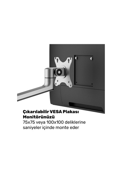 Npo Std72024mlg 11"-17" Notebook 17"-32" Monitör Destekli Alüminyum Monitör Tutucu