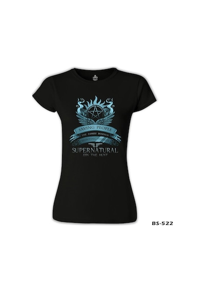 Supernatural - Join The Hunt Siyah Kadın Tshirt 001