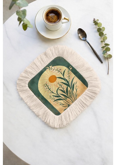 Güneş Çiçekli Saçaklı Bohem Sunum Peçetesi - Vintage Rustik Yeşil Sarı Krem Bardak Altlığı Mendil Adaçayı Koyu Gri Güneş Çiçekli Saçaklı Bohem Sunum Peçetesi - Vintage Rustik Yeşil Sarı Krem Bardak Altlığı Mendil Adaçayı Koyu Gri