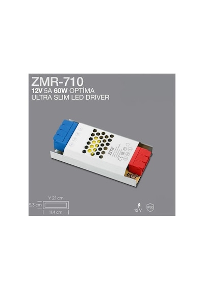 Zmr-710 5a 60w Optima Ultra Slım Led Drıver Beyaz