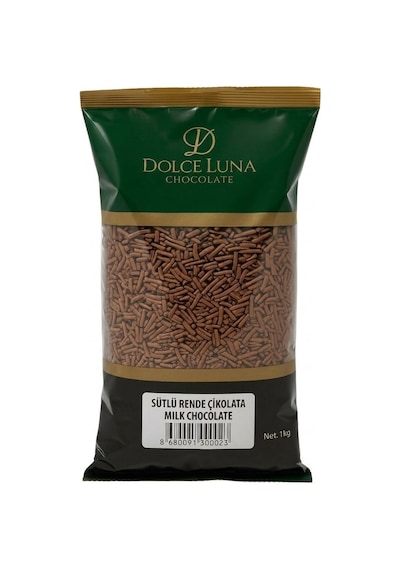 Sütlü Rende Çikolata 1 Kg Pasta Süsleme Ve Tatlı Dekor Çikolatası