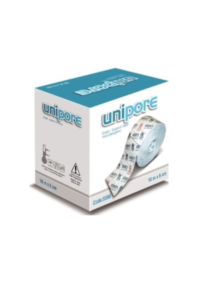 Unipore Hipoalerjenik Elastik Sabitleme Bandı Flaster 10 CM x 10 M