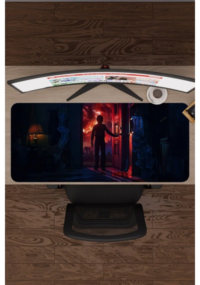 Stranger Things 2 V4 90x40 Xxl Gaming Kauçuk Kaymaz Taban Mouse Pad Fare Altlığı