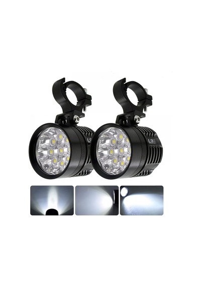 Ultra Power Lightning Usa Motosiklet Sis Farı 2 Adet 9 Led Off Road Spot Sel Kombo Delici Taşkın Çalışma Lambası