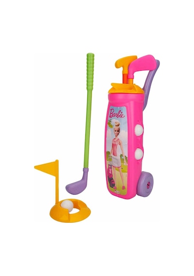Barbie Golf Arabası Oyuncak Eğitici Oyun Seti Pembe