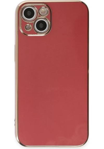 Newface Apple İphone 15 Kılıf Volet Silikon - Kırmızı