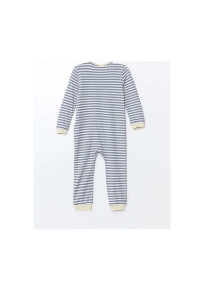 LC Waikiki Lcw Baby Bej Bisiklet Yaka Uzun Kollu Baskılı Erkek Bebek Tulum 2'li Çok Renkli