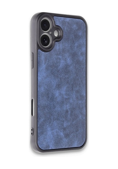 Newface Apple iPhone Uyumlu 16 Plus Kılıf Aras Deri Kapak Semeglbl - 13 - Lacivert