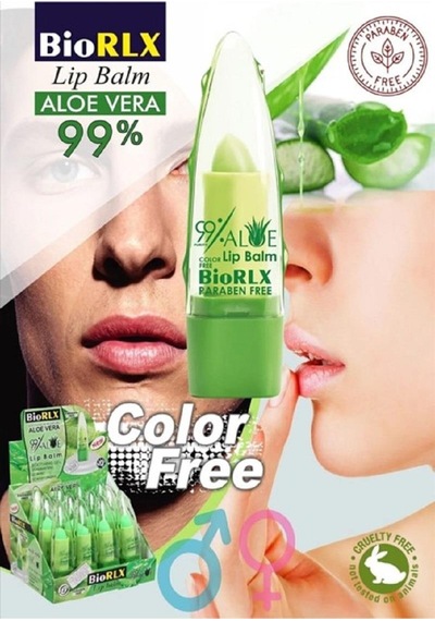 Biorlx Aloe Vera Dudak Bakım Kremi - Renksiz 3,5 Gr