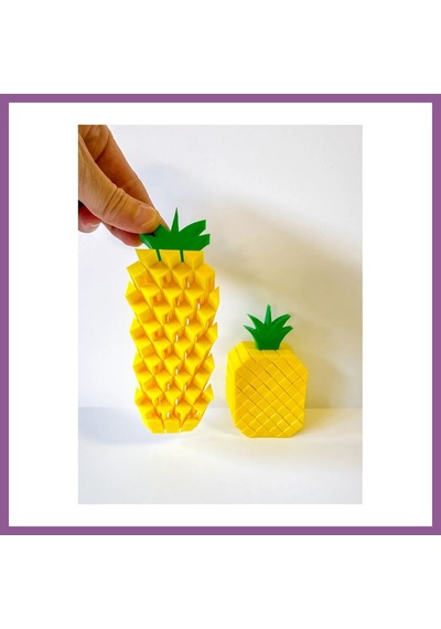 Bezos 3d Baskı Ananas Fidget Oyuncak - Hareketli Duyusal Masa Oyuncağı, Stres Giderici Puzzle Fidget Rengaren