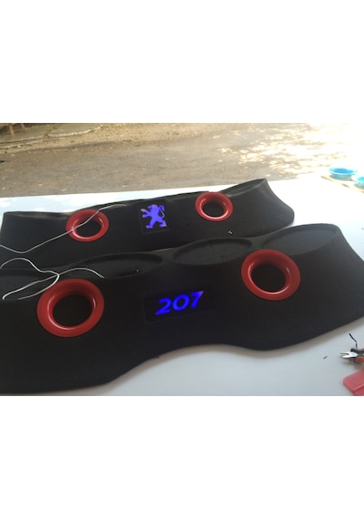 Peugeot 208 306 Pandizot Polyesterli Kabartmalı 2 Port Işıklı