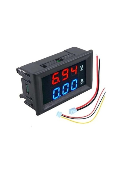 Fapatech Dijital Ampermetre-Voltmetre Dc 0-100V 0-10A Dual