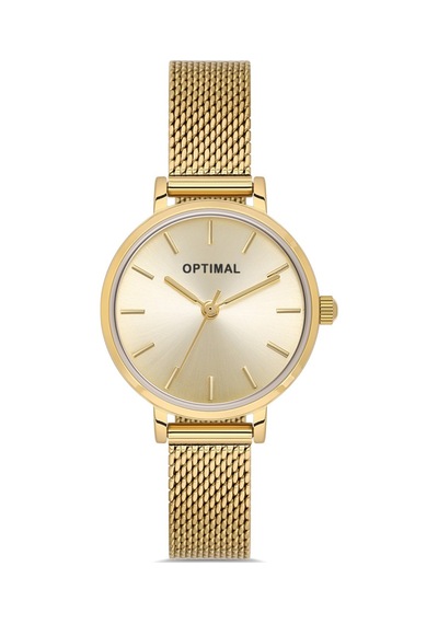 Optimal Opt.03222h.05 Unisex Kol Saati Altın - Siyah